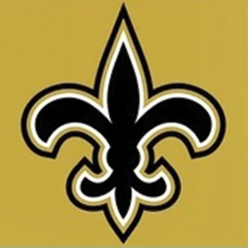 Vintage Football - New Orleans Saints (Gold Saints Wordmark) - New Orleans  Saints - Tapestry