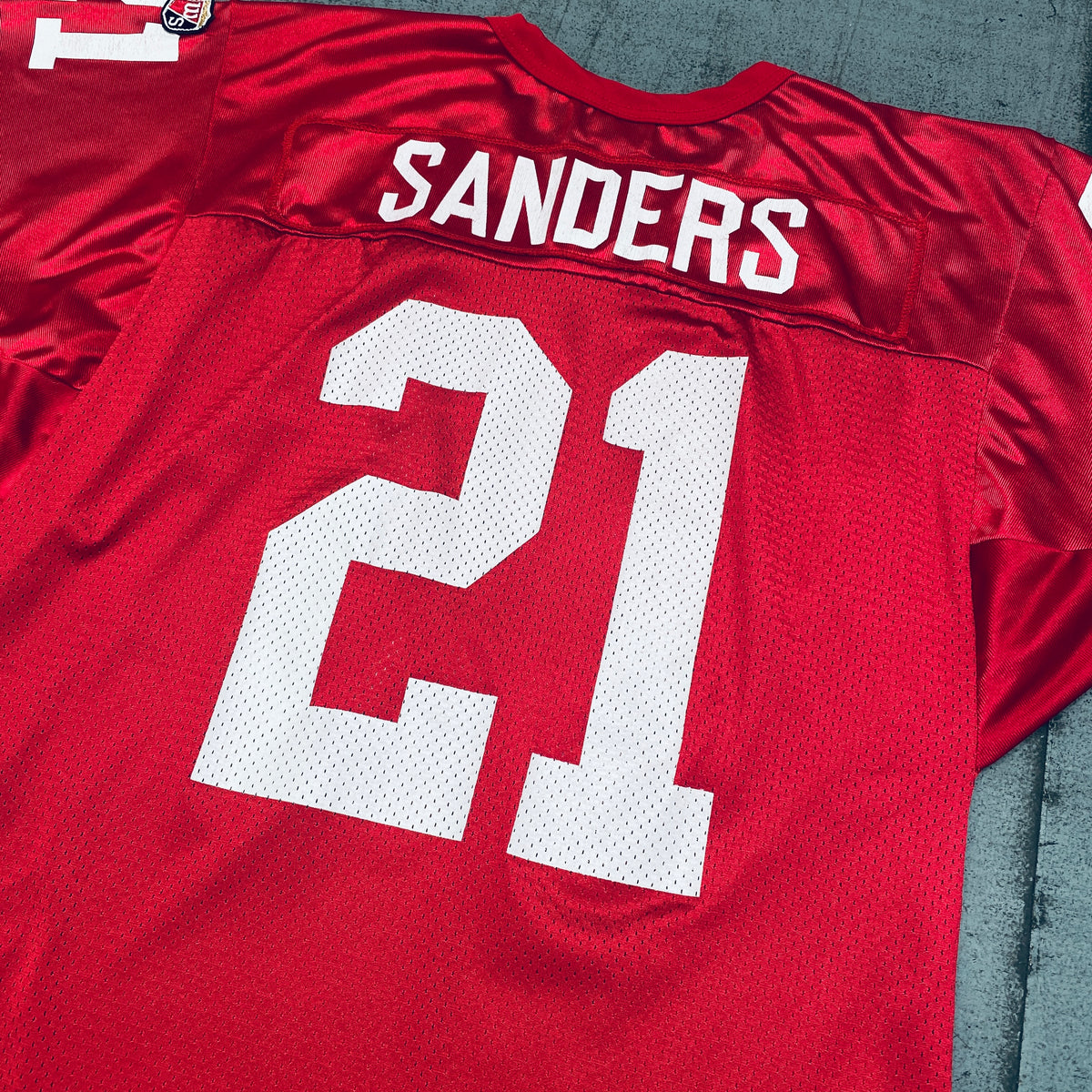 DEION SANDERS  San Francisco 49ers 1994 Wilson Throwback Away NFL