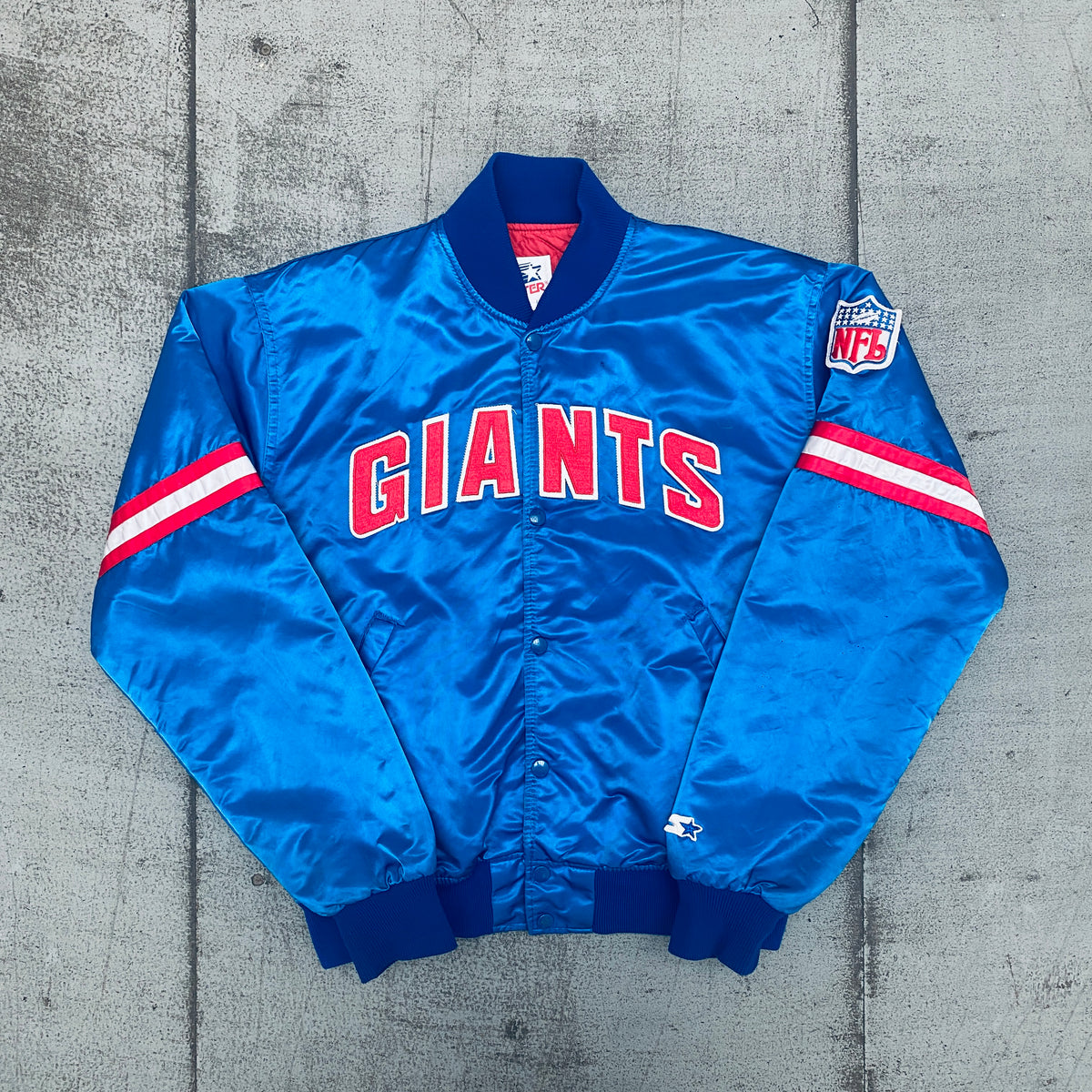 Vtg 80s Starter Proline NFL Football New York Giants Jacket XL