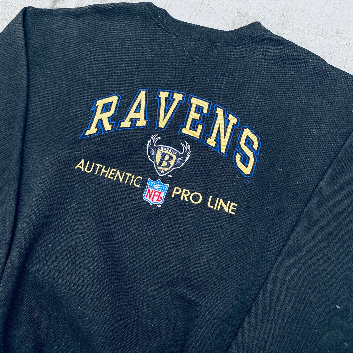 Baltimore Ravens: 1996 Whiteout Old Logo Proline Starter Sideline