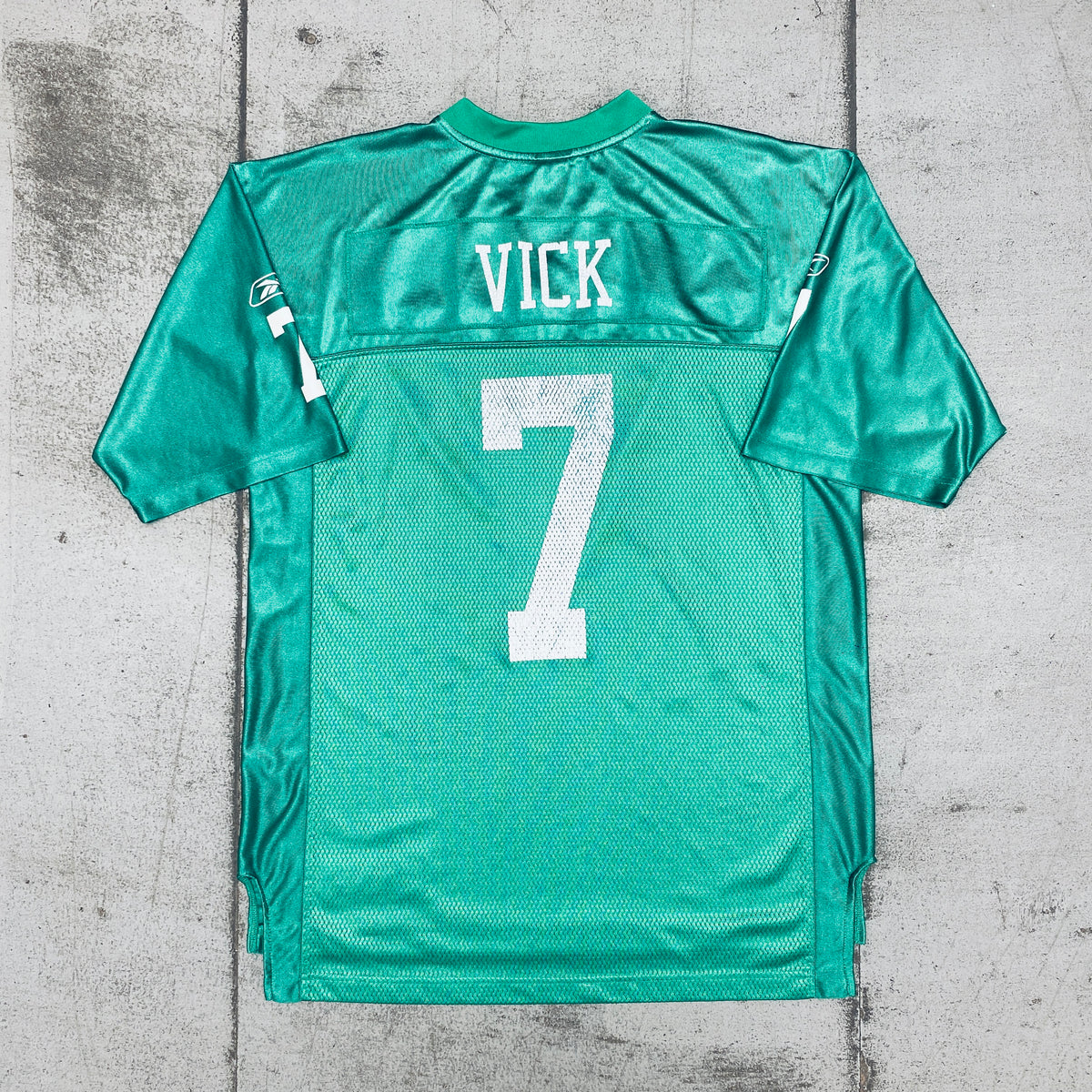 Vtg Philadelphia Eagles Official NFL Green MICHAEL VICK 7 