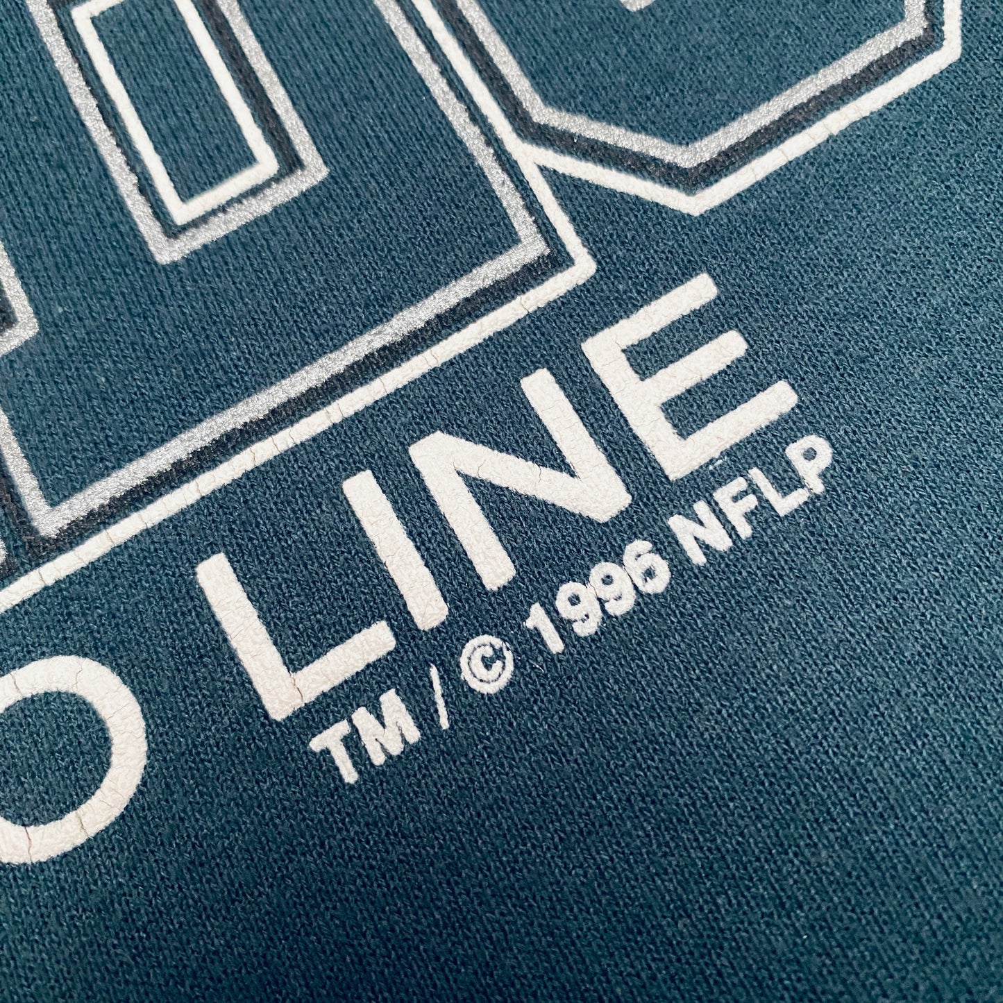 Philadelphia Eagles: 1996 Russell Athletic Graphic Spellout Proline Sweat (L)