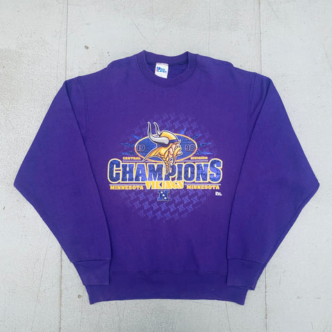 Minnesota Vikings: 1998 Pro Player Central Division Champions Spellout Sweat (L)