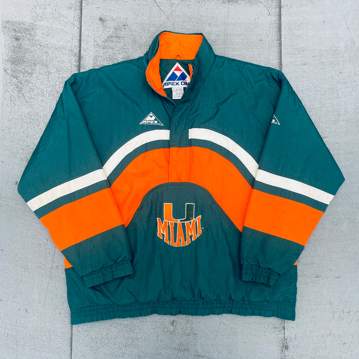 Vintage 90s Miami Dolphins Jacket Large NFL Apex One