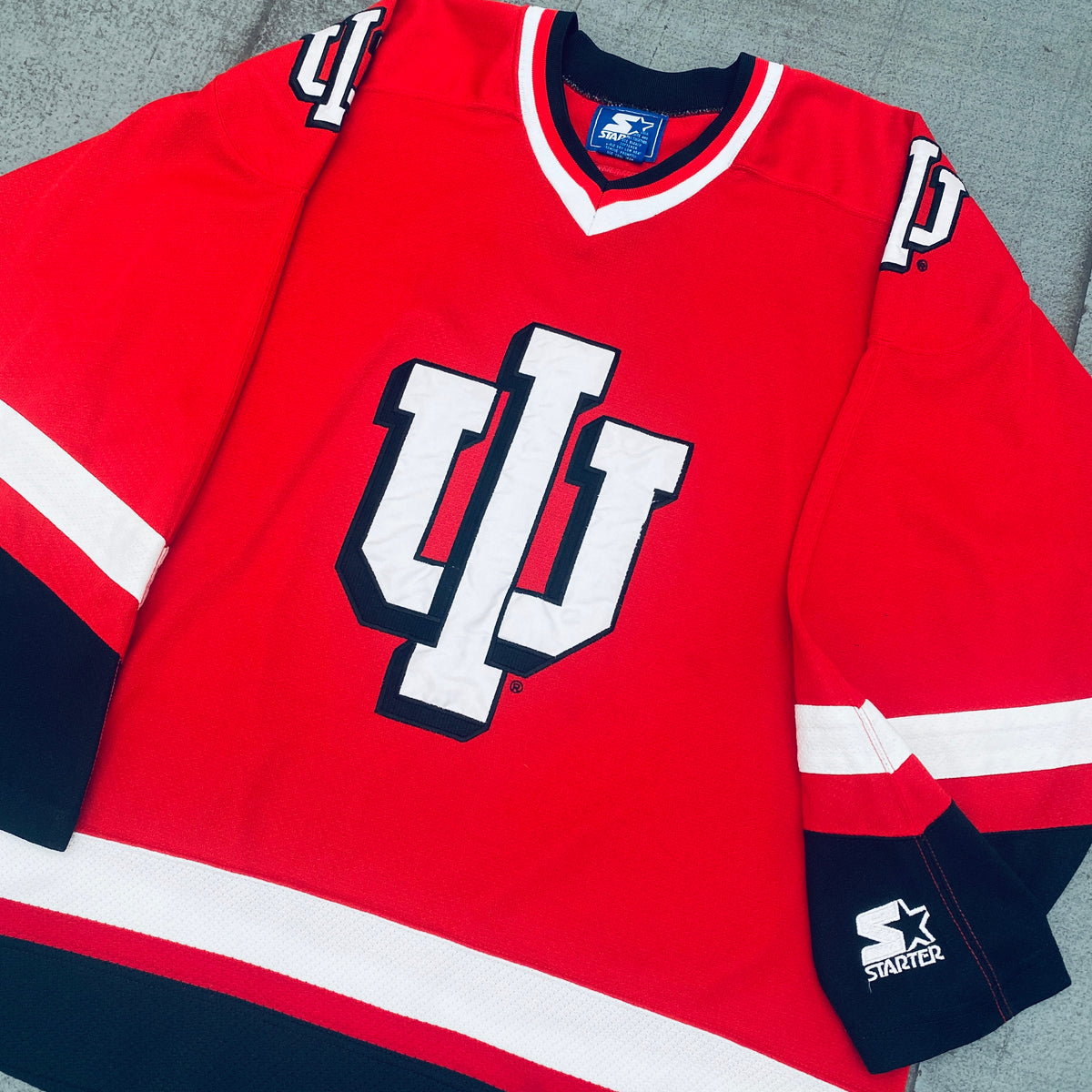 Indiana Hoosiers: 1990's Starter Hockey Jersey (L) – National Vintage  League Ltd.