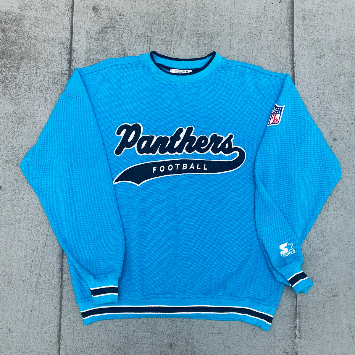 Carolina Panthers: 1990's Stitched Script Spellout Proline Starter