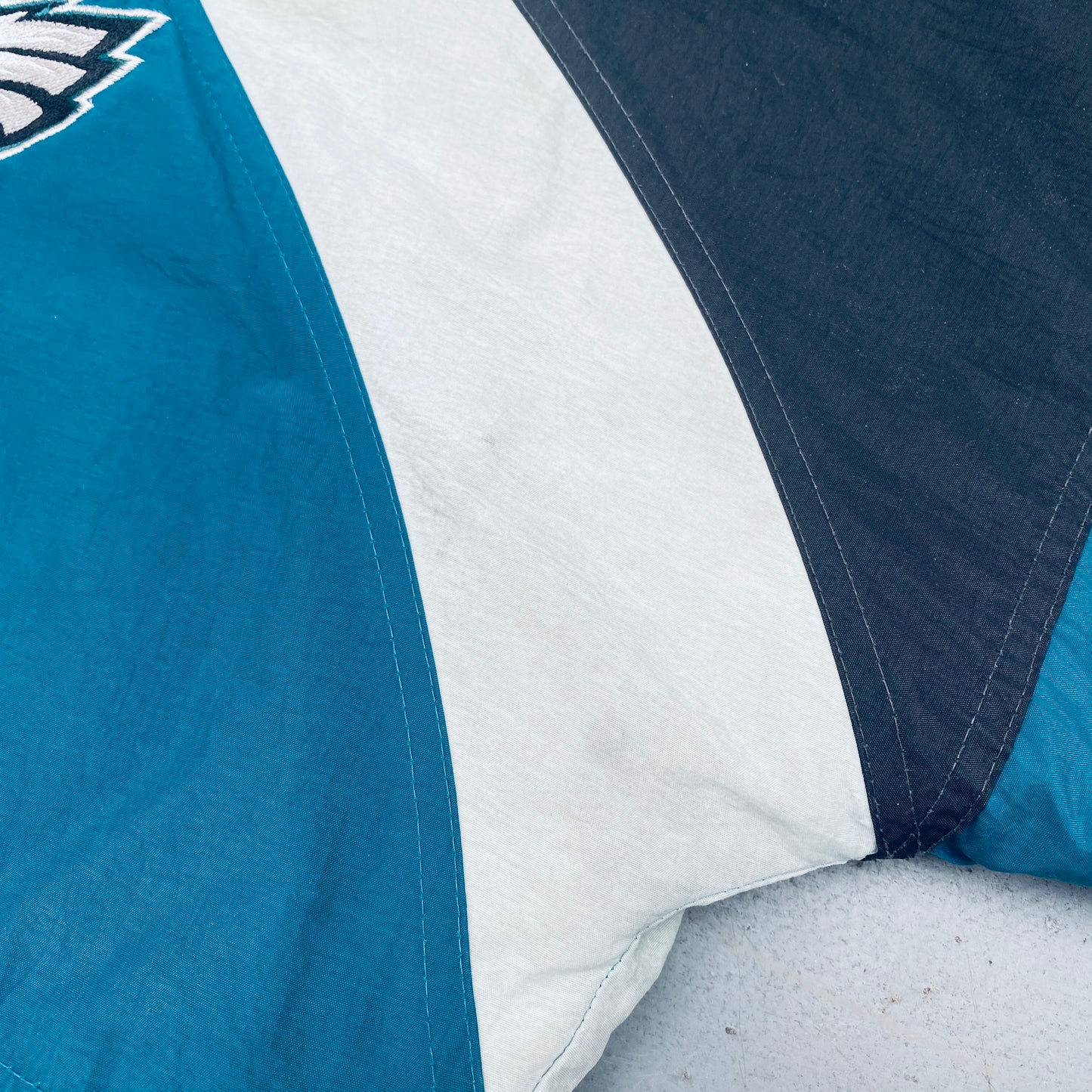 Philadelphia Eagles: 1990's Reebok Reverse Spellout Fullzip Proline Jacket (M)