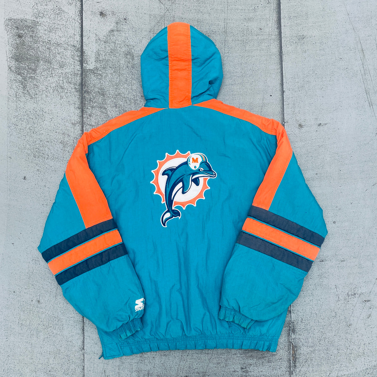 Miami Dolphins: 1990's 1/4 Zip Starter Breakaway Jacket (L) – National  Vintage League Ltd.