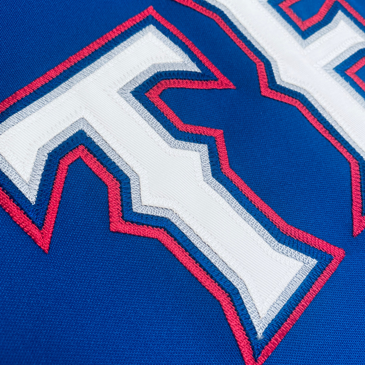 Texas Rangers Light Blue Jersey Sewn Majestic M