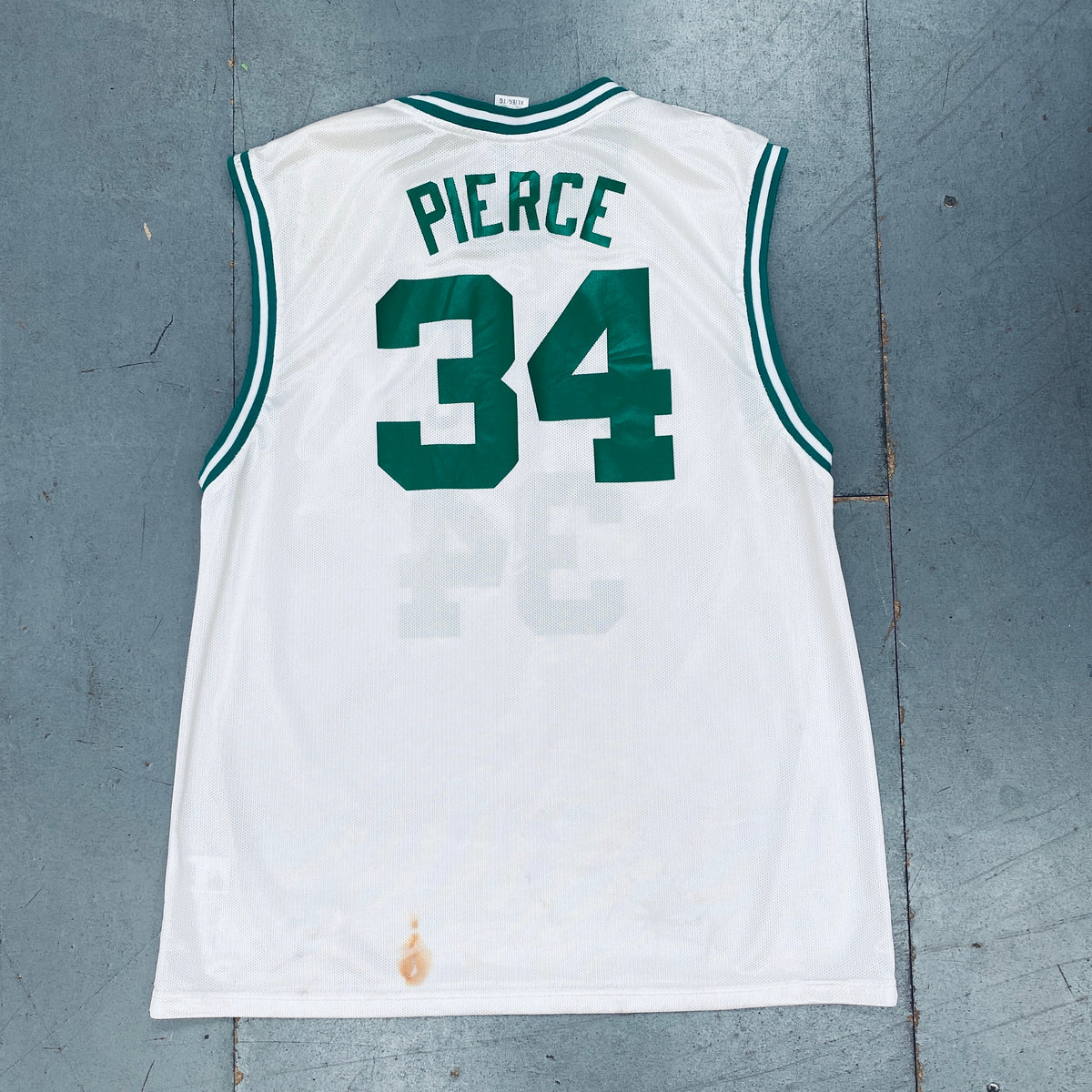 Boston Celtics: Paul Pierce 2004/05 White Reebok Jersey (XL