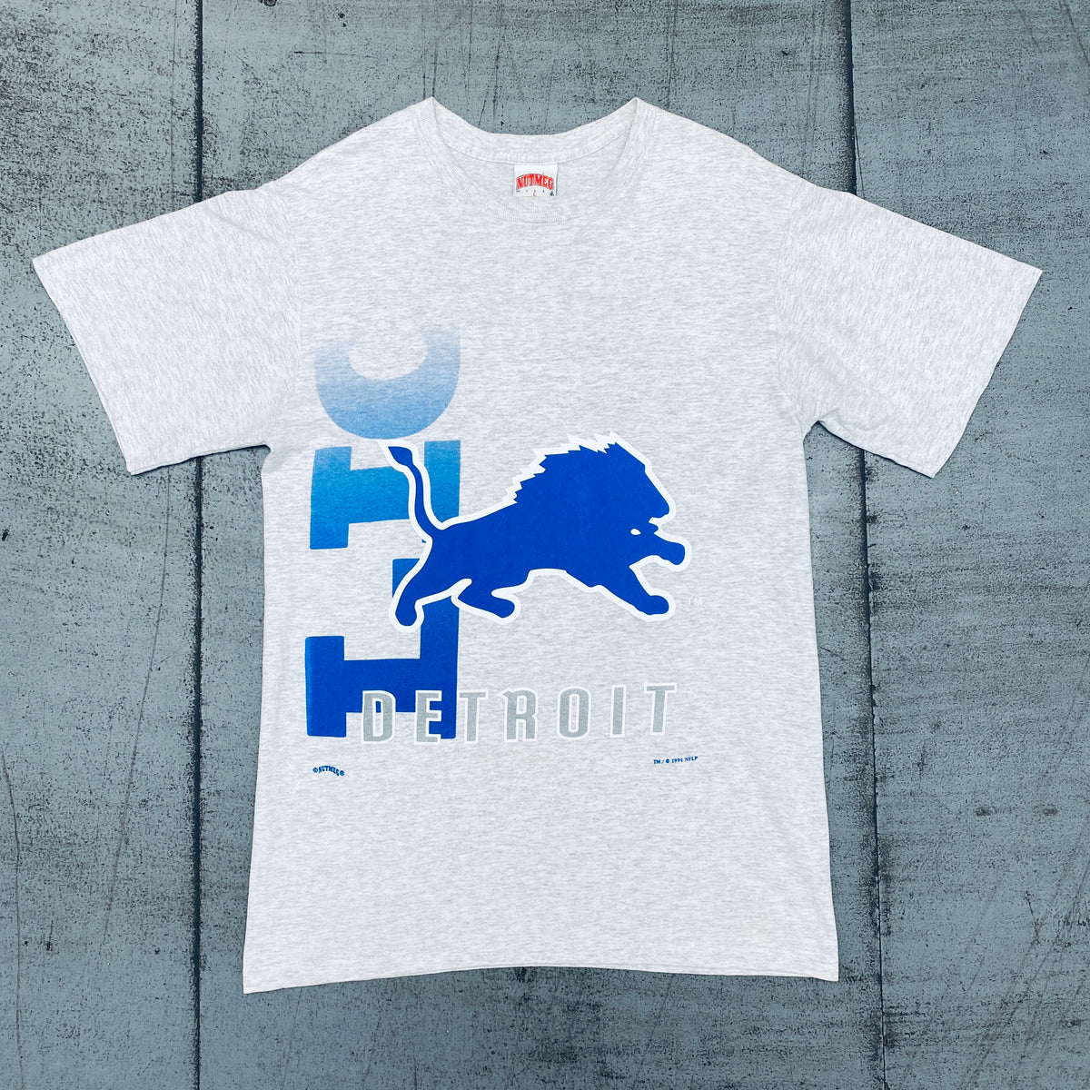 Detroit Lions: 1994 Nutmeg Mills Front And Back Graphic Tee (M/L) –  National Vintage League Ltd.