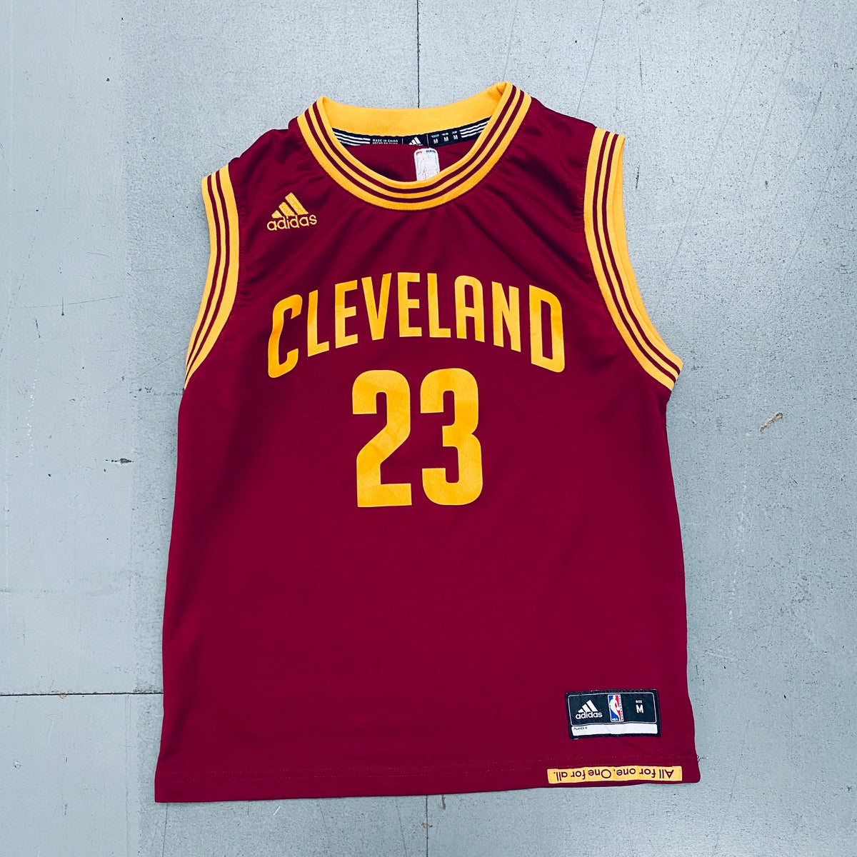 LEBRON JAMES CLEVELAND CAVALIERS VINTAGE ADIDAS JERSEY YOUTH XL