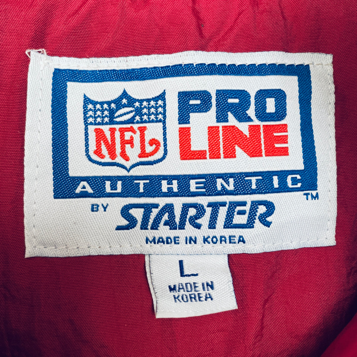 1990's SAN FRANCISCO 49ERS STARTER PRO LINE RAIN COAT L