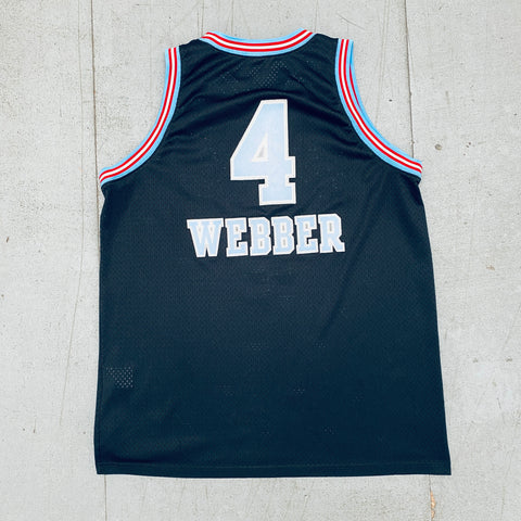 Sacramento Kings: Chris Webber 2002/03 Black Nike Stitched 1987 Rewind Jersey (XL)
