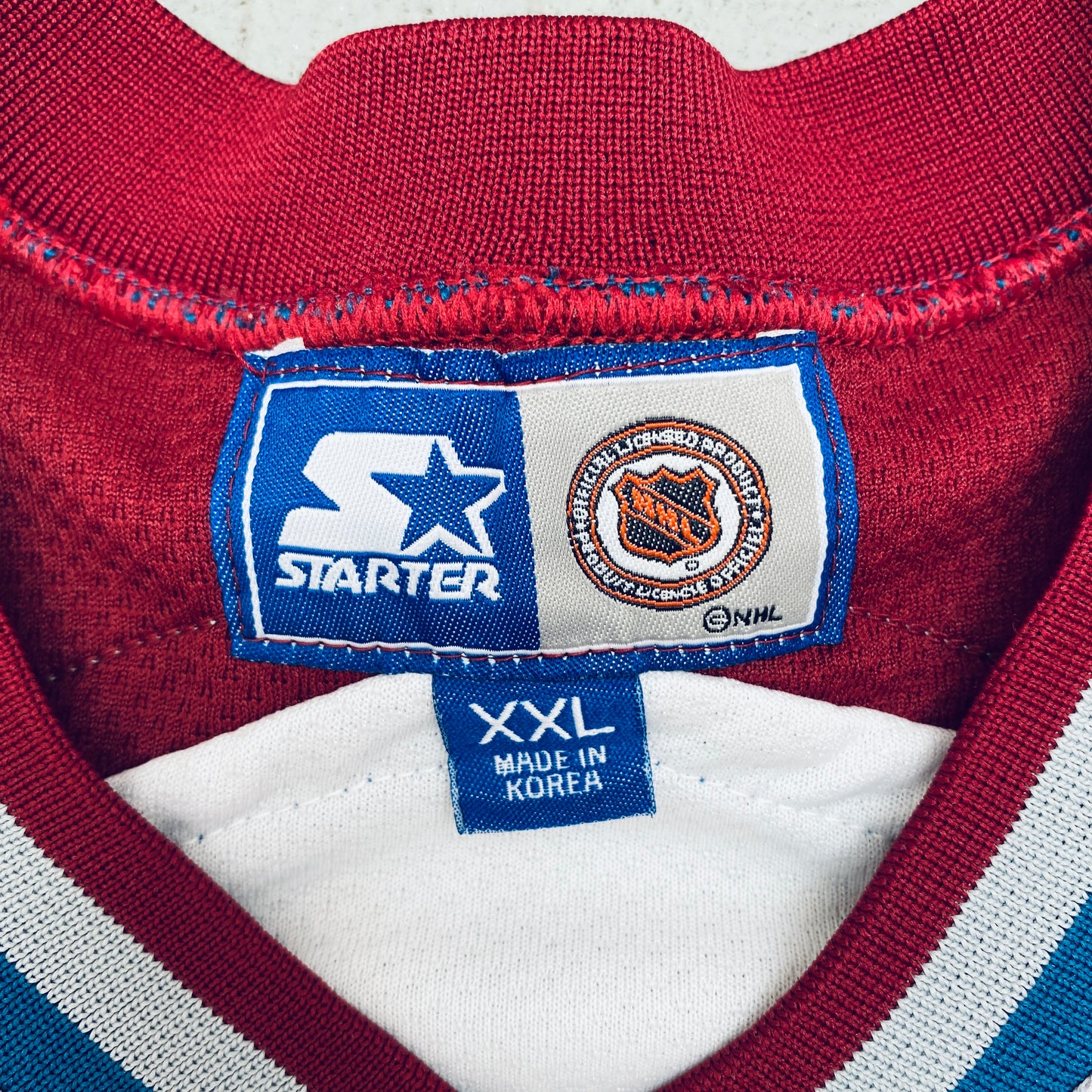 Colorado Avalanche: 1996 Starter Jersey (XXL)