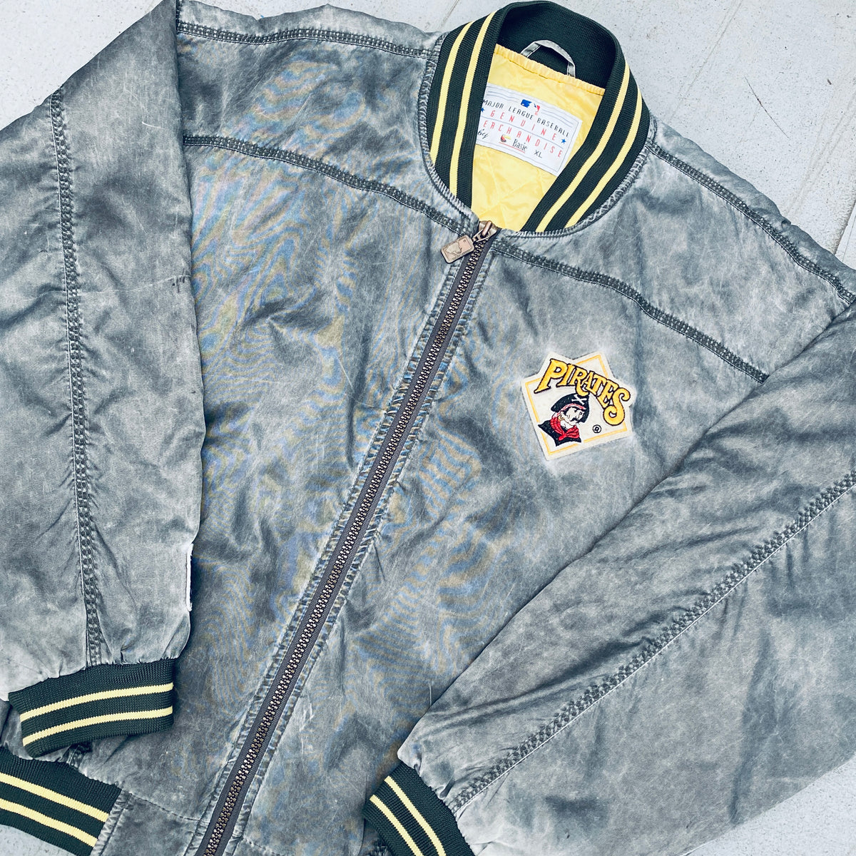 Pittsburgh Pirates Fleece Leather Jacket