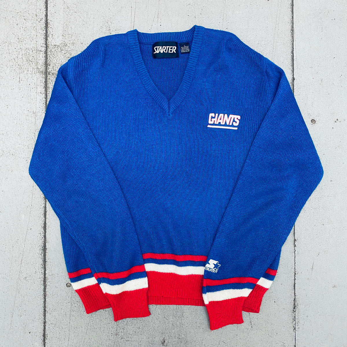 Montreal Expos: 1980's Embroidered Spellout Starter Sweat (L
