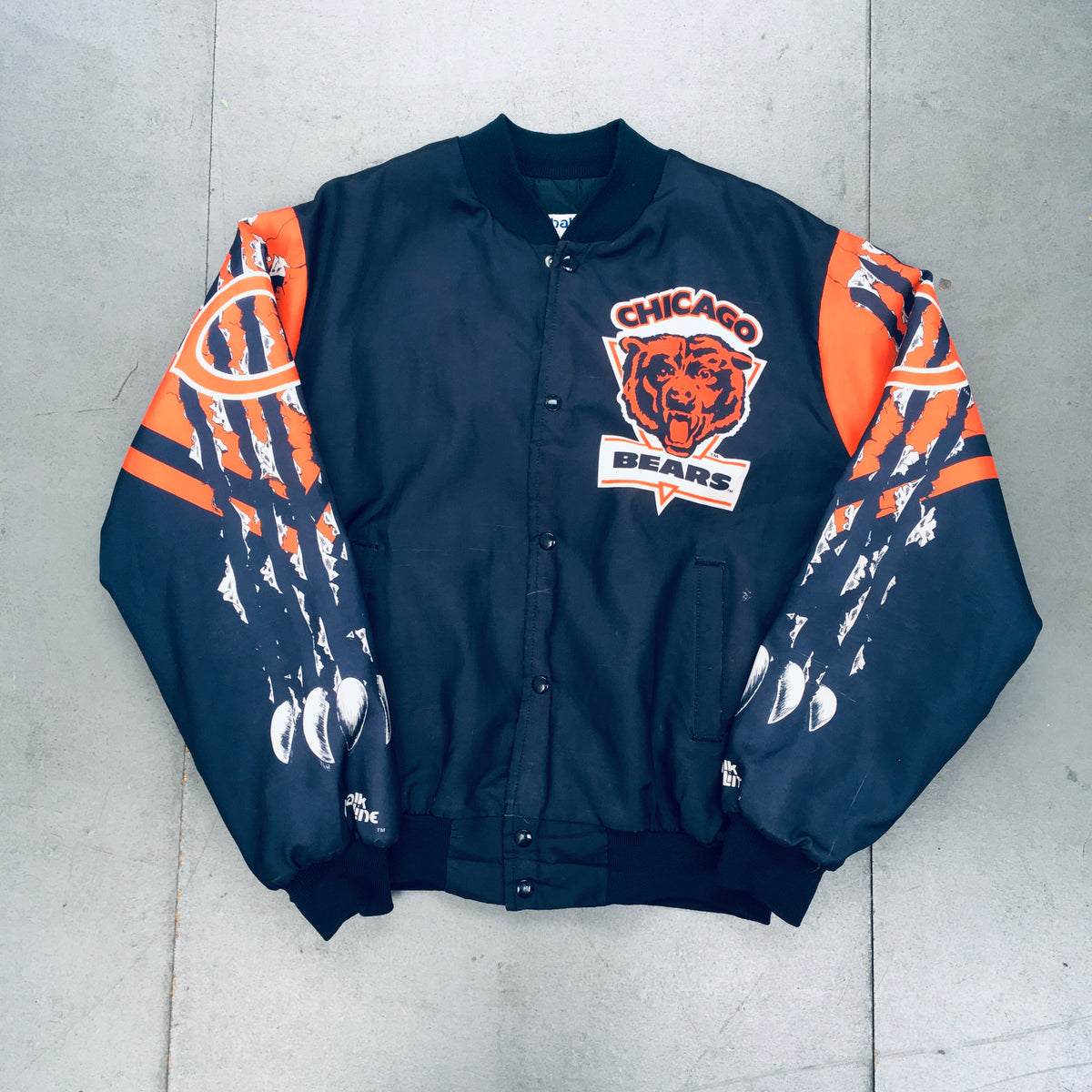 Vintage Chicago Bears Chalk Line Jacket NFL Football 90s – For All To Envy