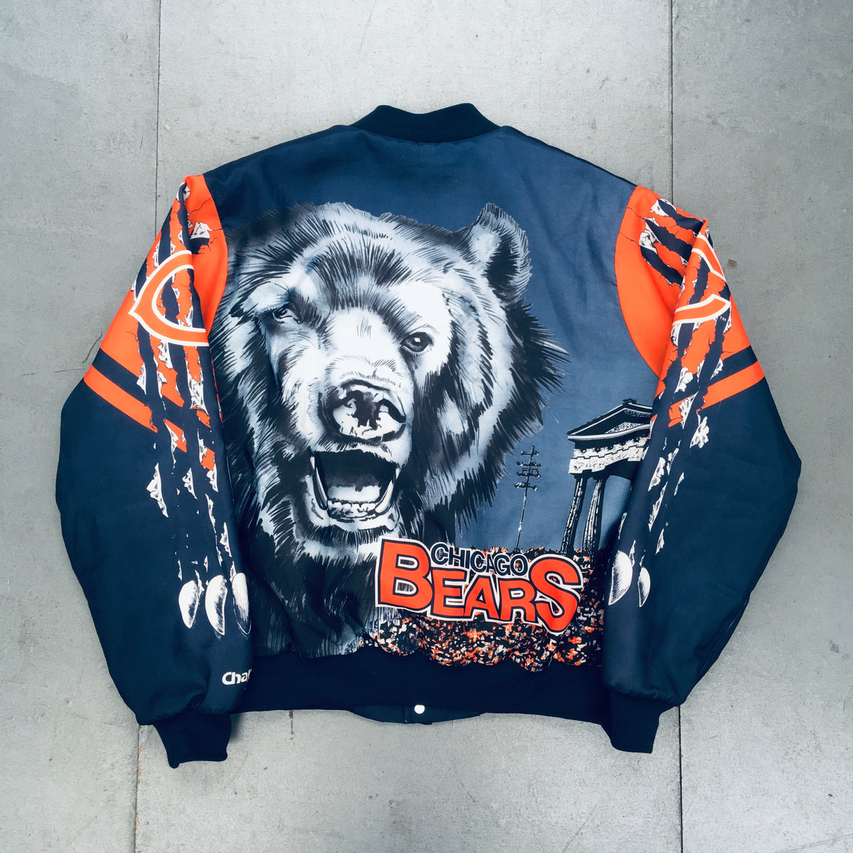 Chicago Bears: 1990's Chalk Line Fanimation Jacket (L/XL