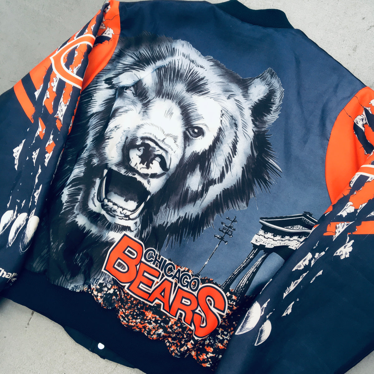 Vintage 90's chicago bears varsity jacket in perfect condition