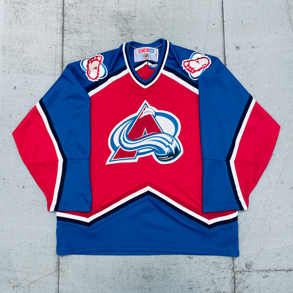 Colorado avalanche cheap ccm jersey