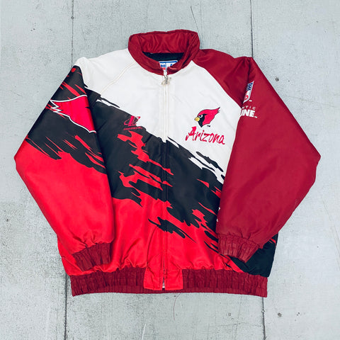 Arizona Cardinals: 1990's Logo Athletic Splash Fullzip Proline Jacket (XL)