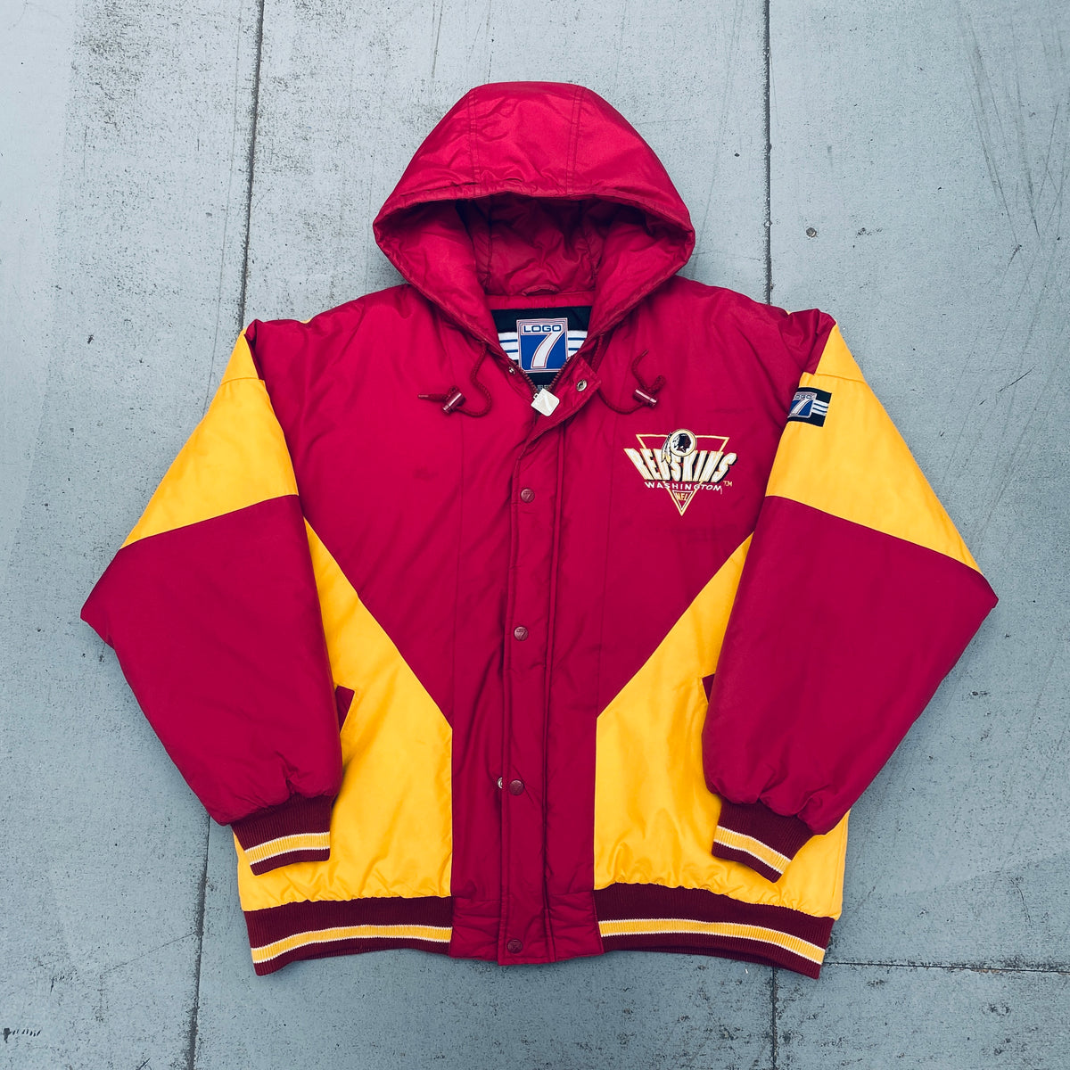 Vintage NFL - Washington 'Redskins' Leather Jacket 1990's XX-Large –  Vintage Club Clothing