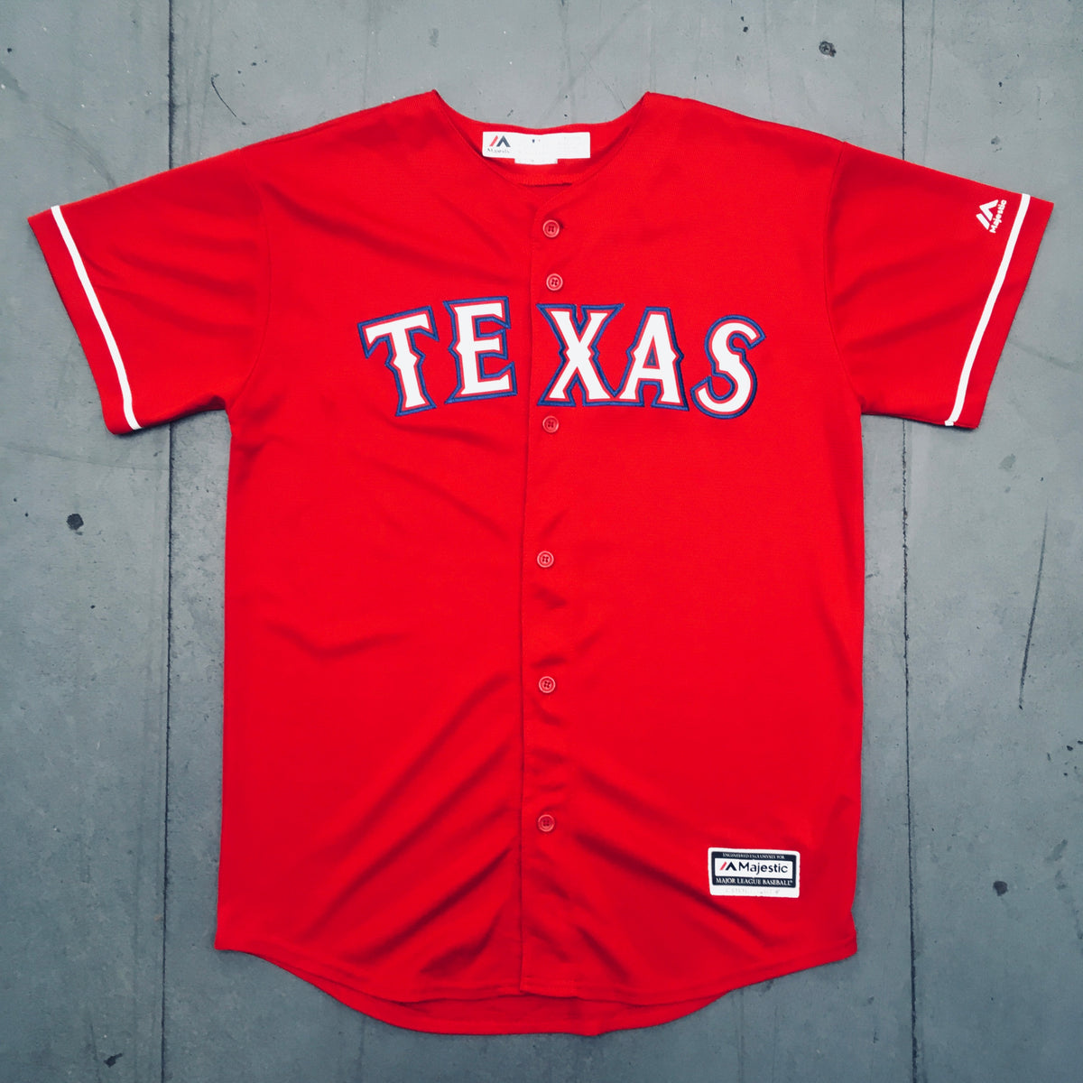 Texas Rangers: Prince Fielder 2014 Red Majestic Stitched Jersey (S