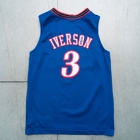 Philadelphia 76ers: Allen Iverson 1997/98 Blue Nike Stitched Jersey (XS)