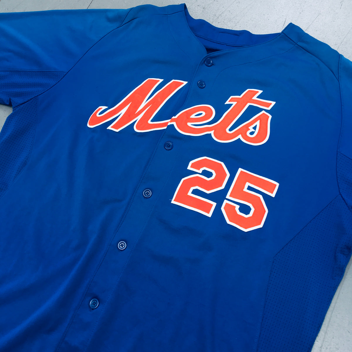MIKE PIAZZA New York Mets 2004 Majestic Authentic Throwback