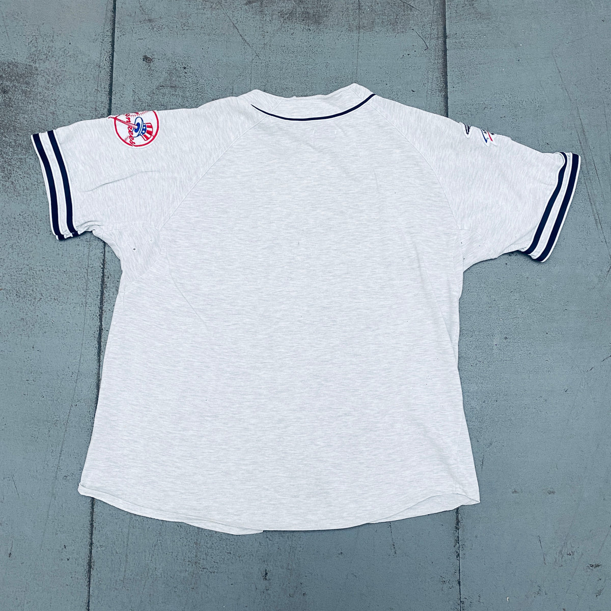 Vintage Starter Men MLB NY Yankees Stitched Baseball Short Sleeve Jersey XL