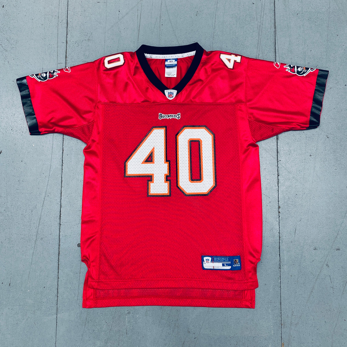 MIKE ALSTOTT TAMPA BAY BUCCANEERS VINTAGE 1990'S STARTER JERSEY