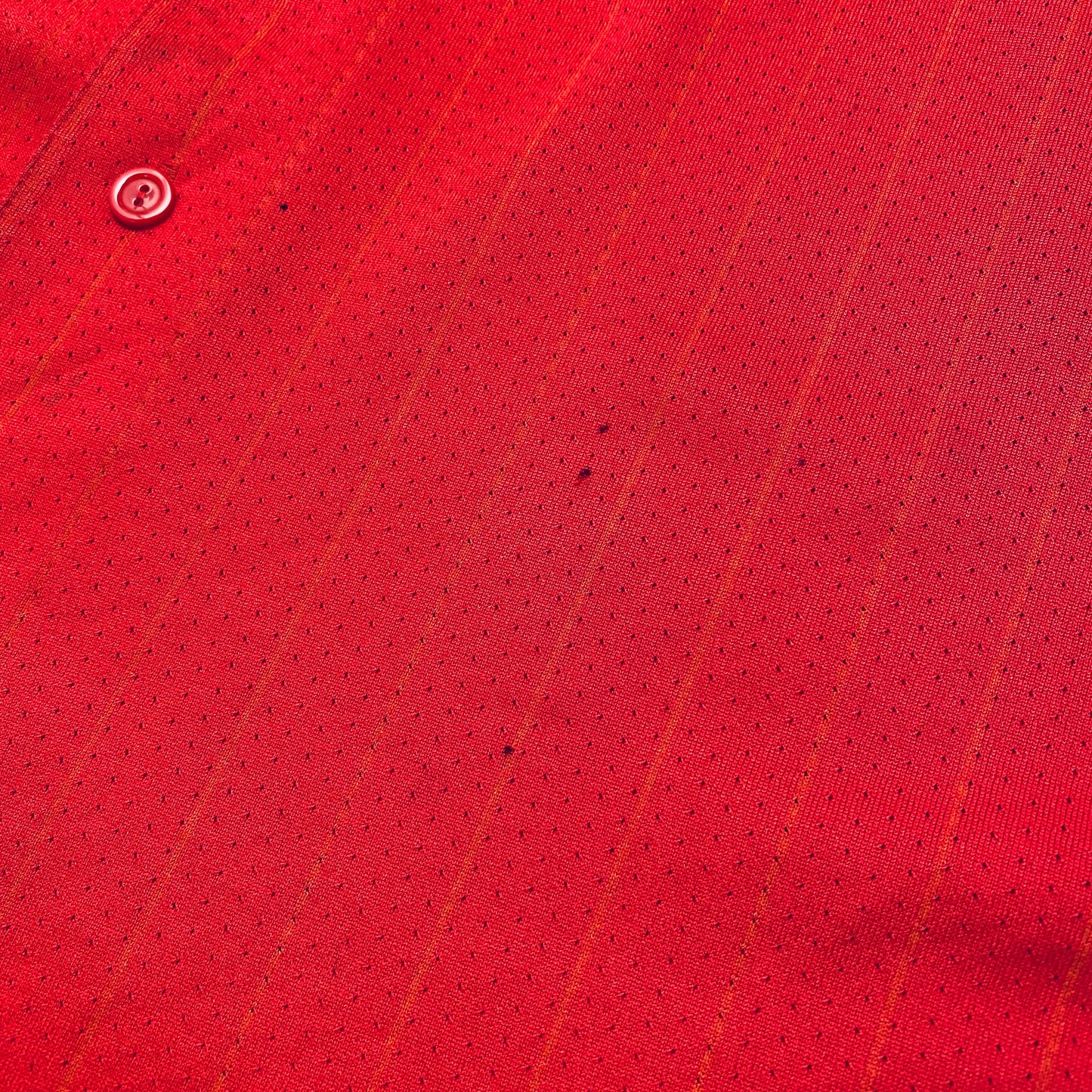 Atlanta Braves: 1990's Red Pinstripe Majestic Jersey (XL)