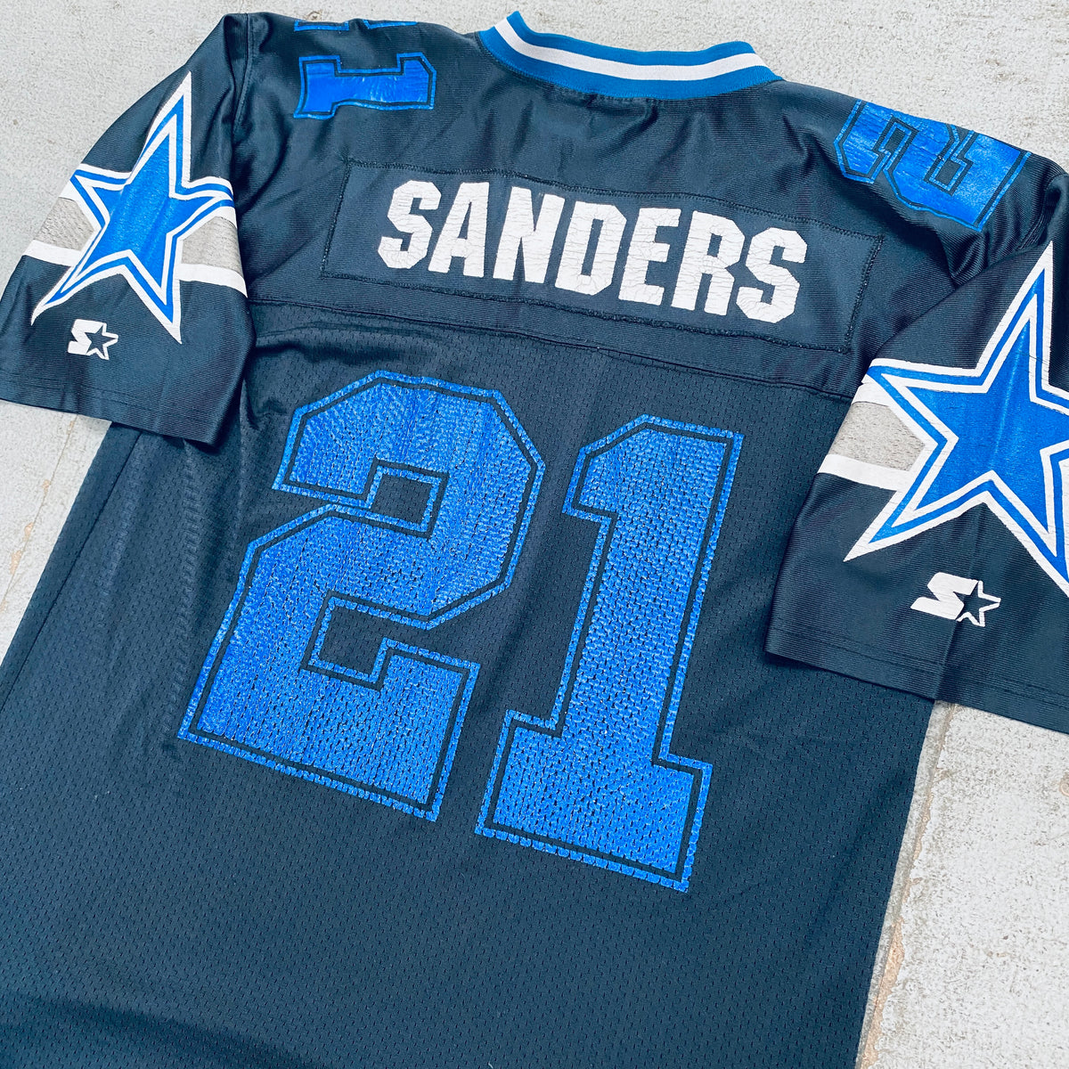 Dallas Cowboys: Deion Sanders Blackout Starter Jersey 1996/97 (L) –  National Vintage League Ltd.