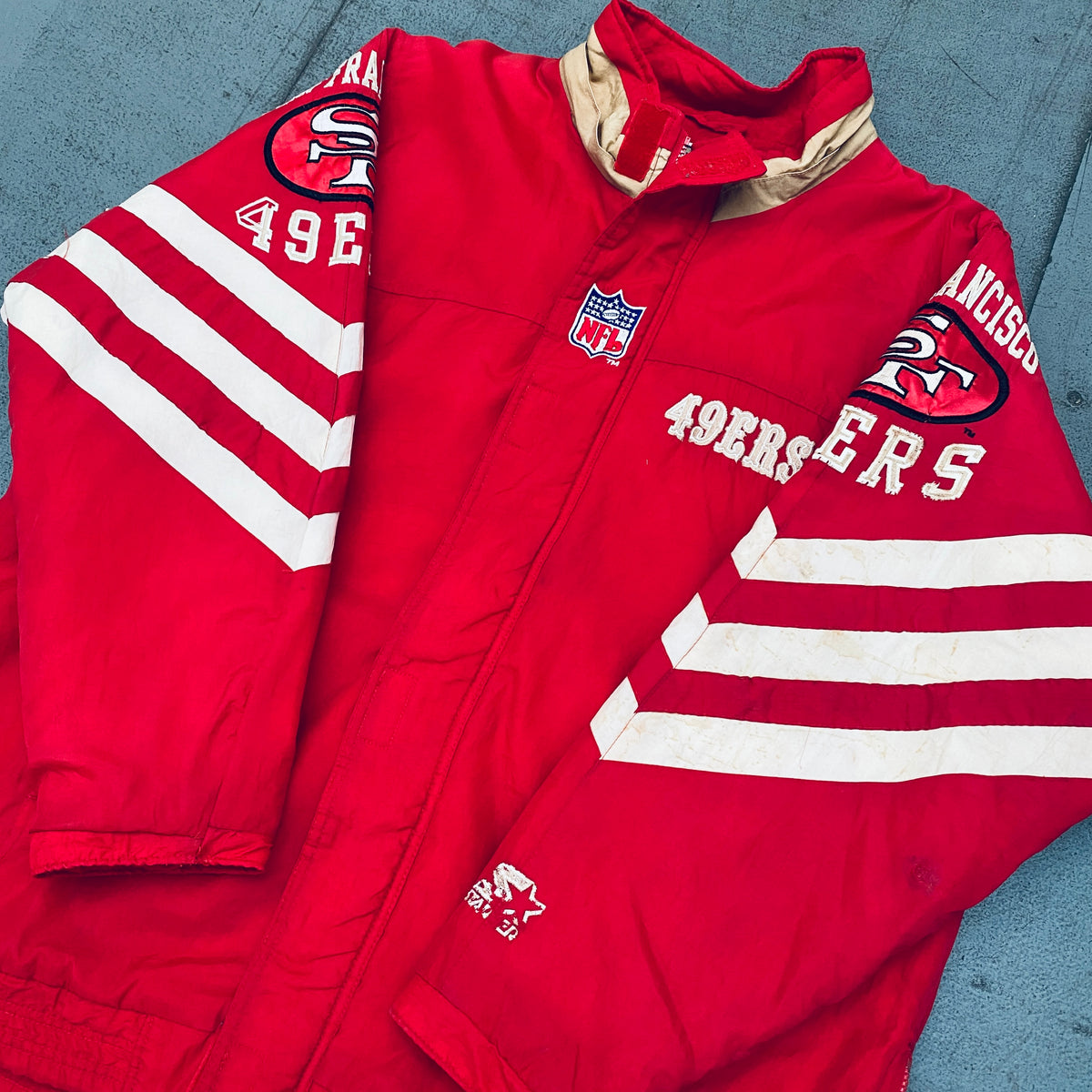 Vintage 1990s San Francisco 49ers NFL Full Zip Starter Jacket