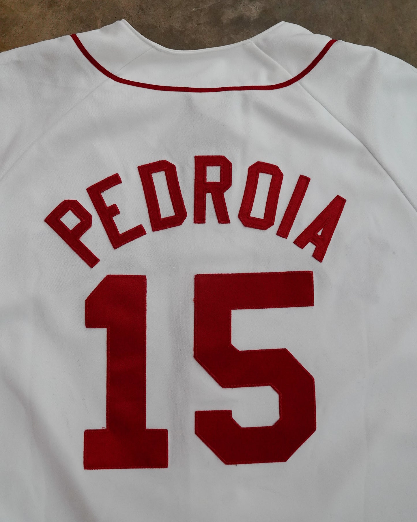 Boston Red Sox: Dustin Pedroia 2007 Rookie White Majestic Stitched Jersey (XL)