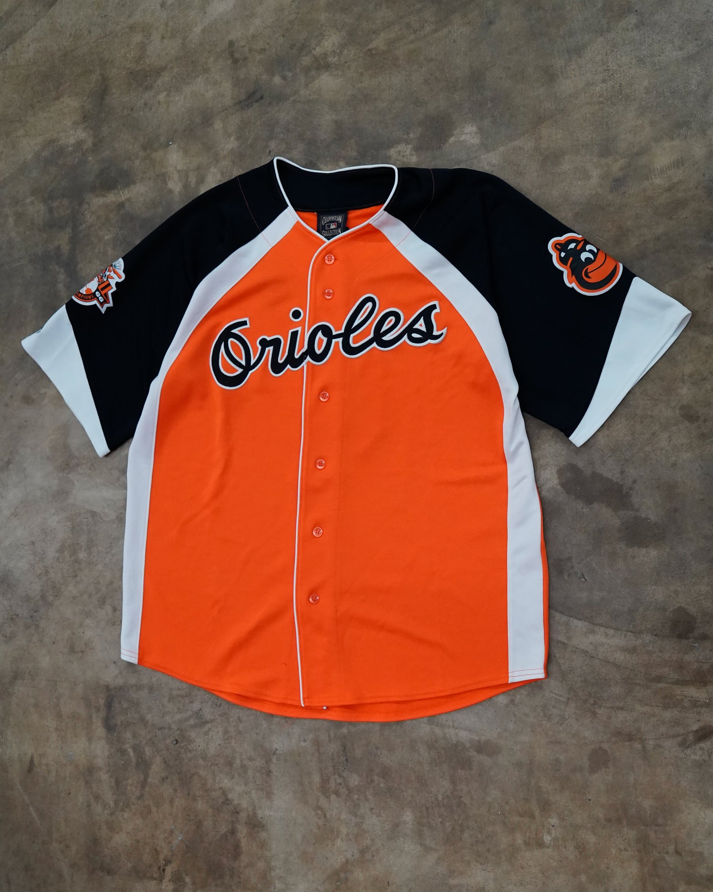 Baltimore Orioles: Cal Ripken Jr. Cooperstown Collection Orange Majestic Stitched Jersey w/ 1966 World Champions Patch (XL)