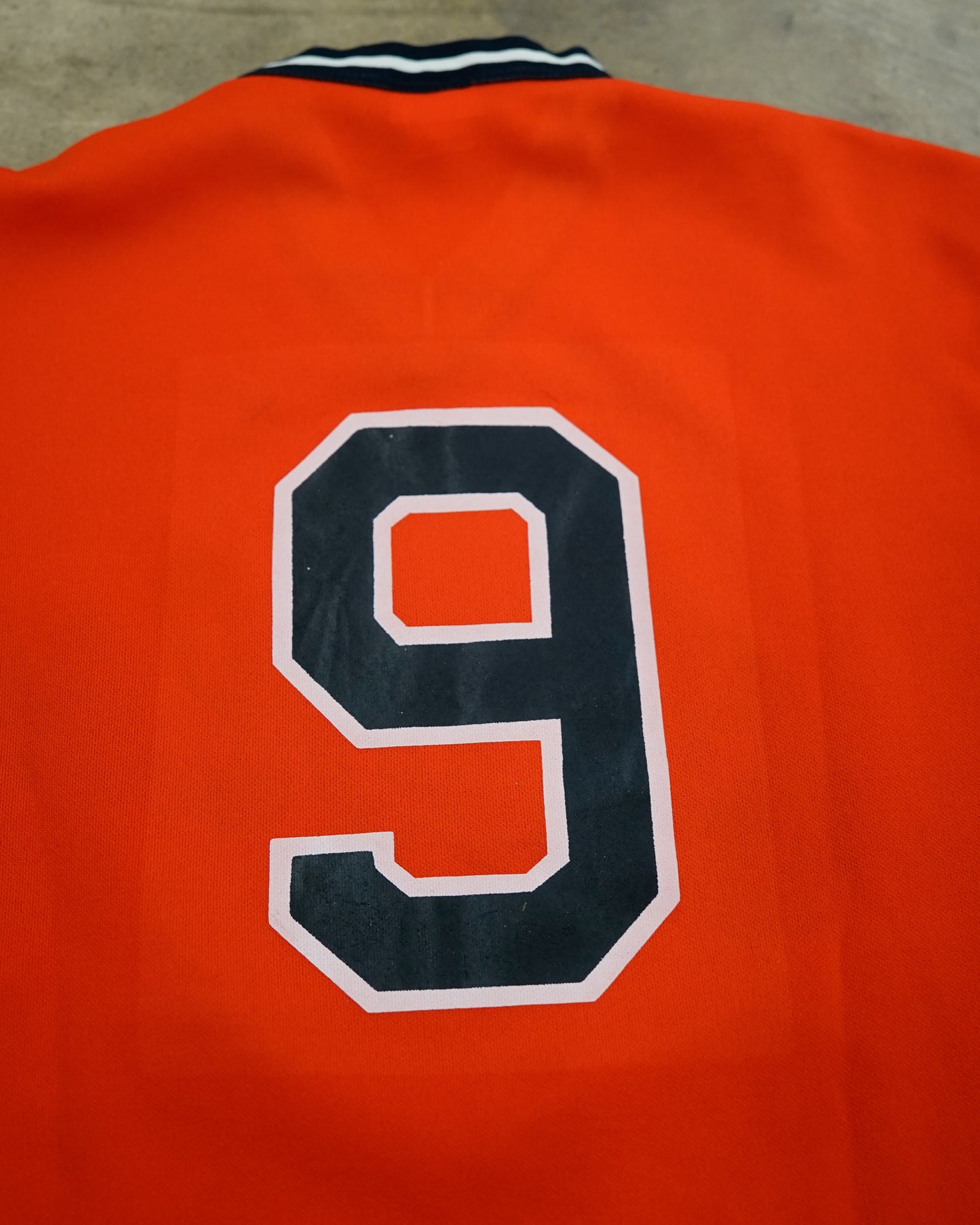 Baltimore Orioles: 1989 No. 9 Brady Anderson Orange V-Neck Jersey (L)