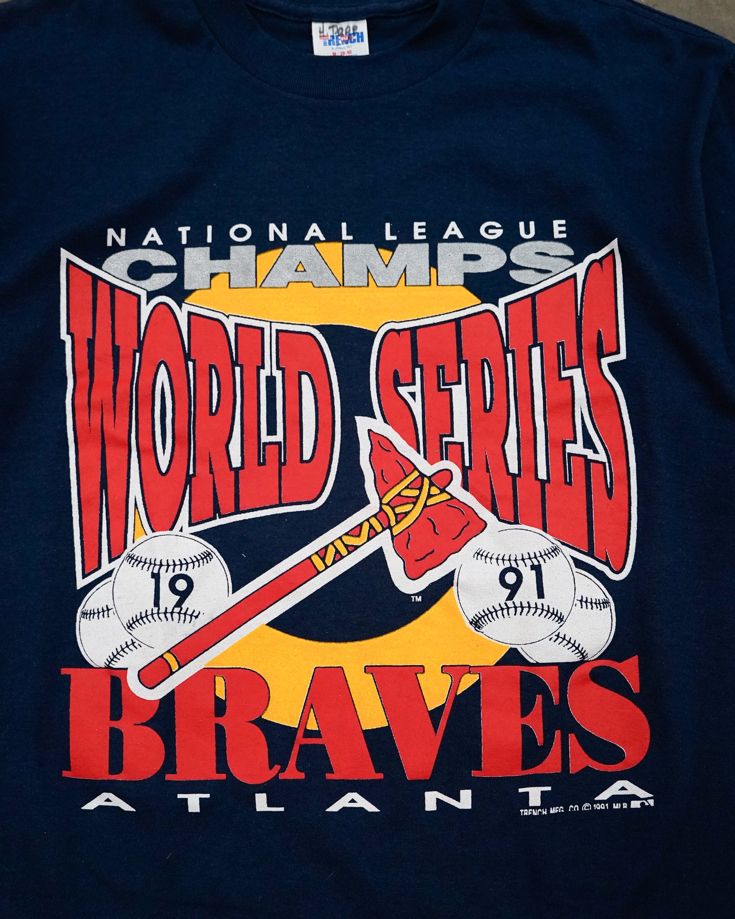 Atlanta Braves: 1991 National League Champions Tee Medium