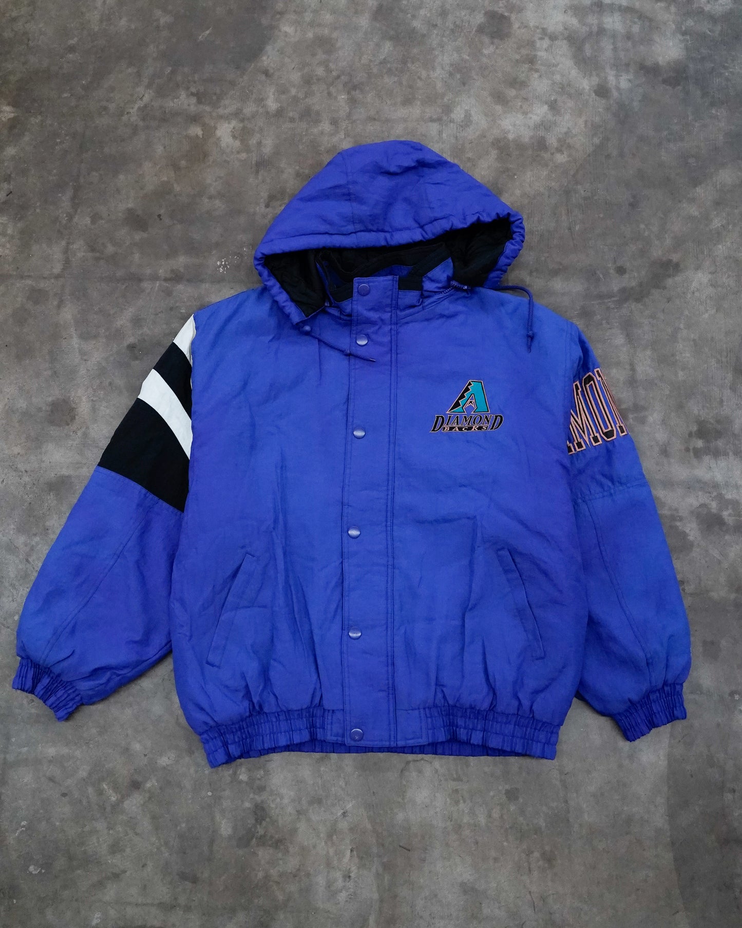 Arizona Diamondbacks: 1990's Fullzip Split Back Starter Jacket Large