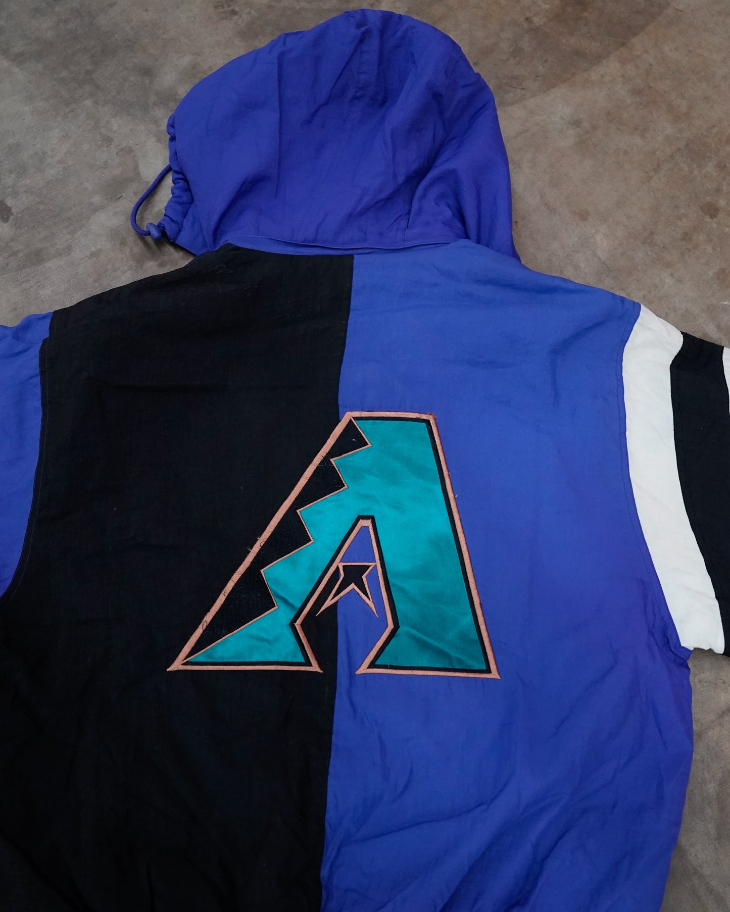 Arizona Diamondbacks: 1990's Fullzip Split Back Starter Jacket Large