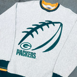 Green Bay Packers: 1990's Embroidered Spellout Sweat (L/XL)