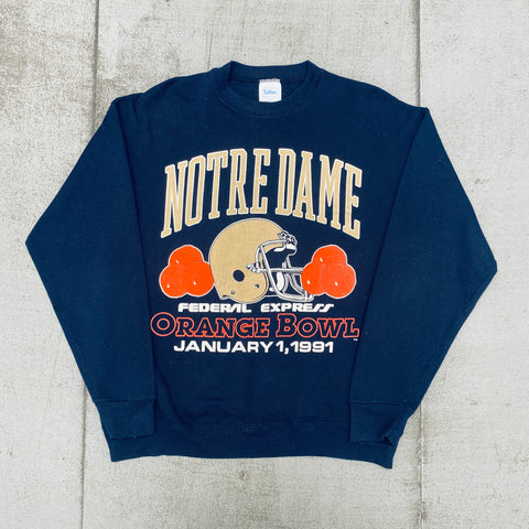 Notre Dame Fighting Irish: 1991 Orange Bowl Graphic Spellout Sweat (L)
