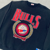 Chicago Bulls: 1990's Nutmeg Mills Spellout Sweat (L/XL)