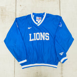 Detroit Lions: 1990's Reebok Embroidered Spellout Proline Sideline Jacket (L/XL)