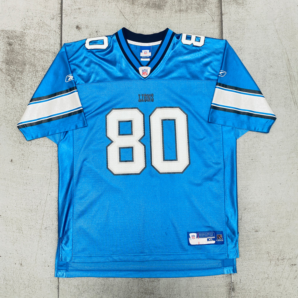 Reebok Detroit Lions Blue Calvin Johnson Replica Jersey