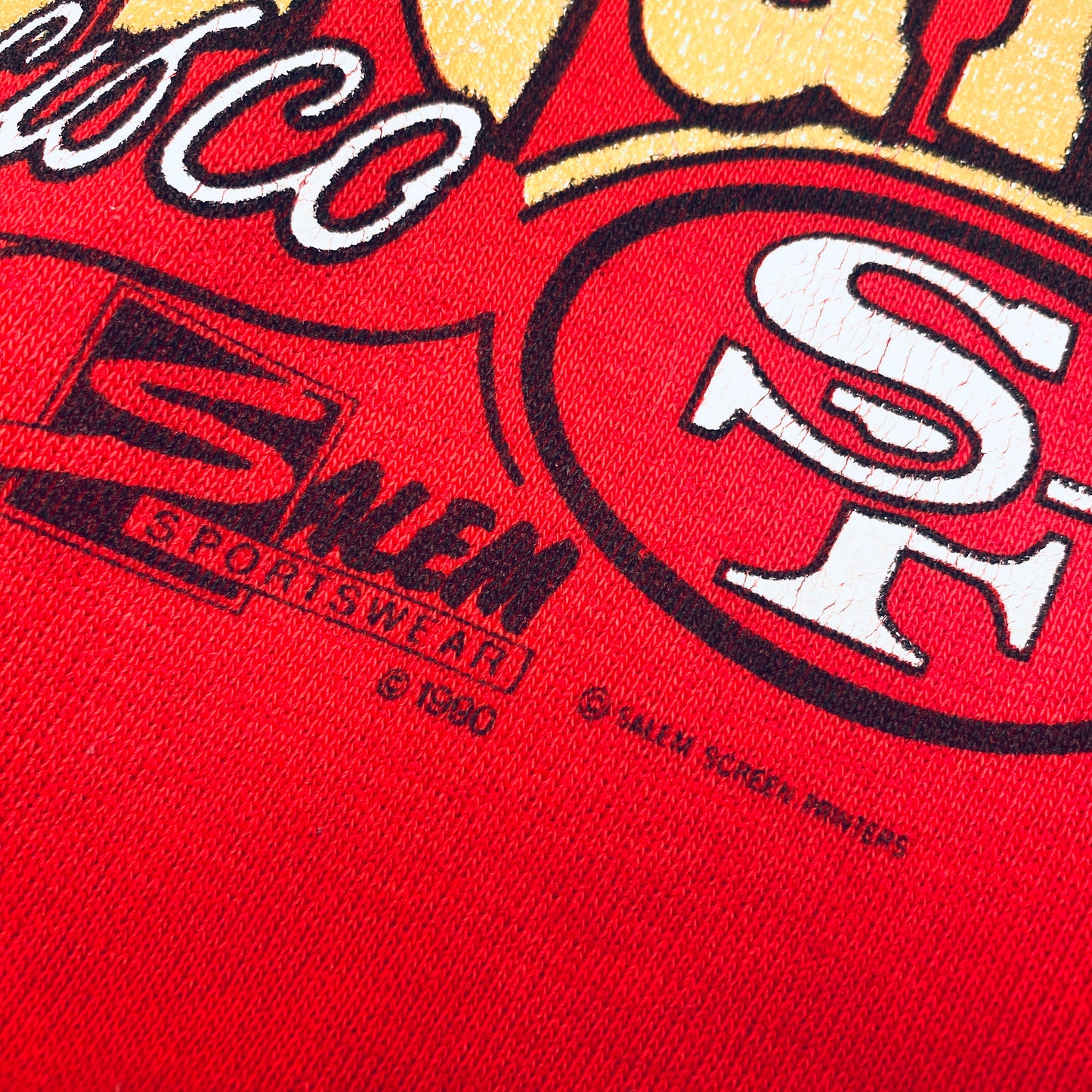 San Francisco 49ers: 1990 Salem Sportswear Joe Montana Sweat (S/M)