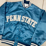 Penn State Nittany Lions: 1980's Felco Satin Stitched Spellout Bomber Jacket (L)