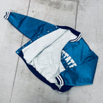 Penn State Nittany Lions: 1980's Felco Satin Stitched Spellout Bomber Jacket (L)