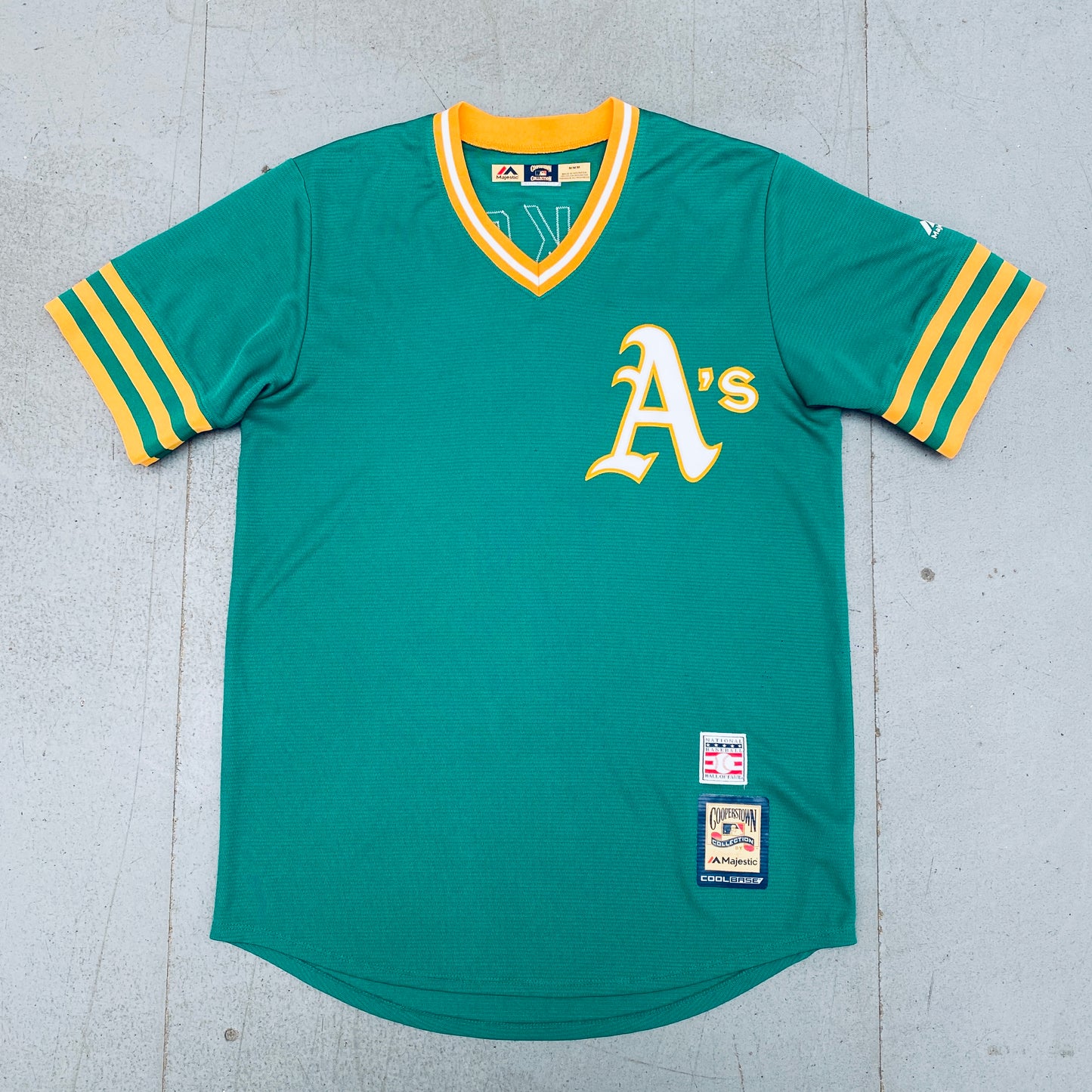 Oakland Athletics: Reggie Jackson 1973 Throwback Stitched Majestic Jersey (M)